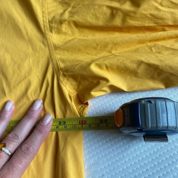 Tommy Hilfiger vintage men’s Adirondack jacket in yellow size S 90s rain coat - Picture 6 of 8